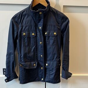 J. Crew Dark Blue Jacket with Metallic Details